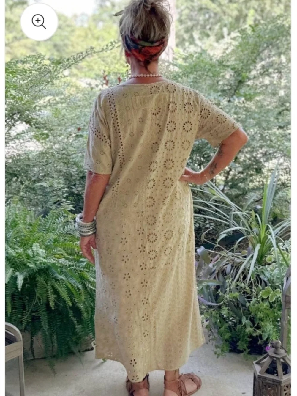 Jaded Gypsy Eyelet Button Down Dress / Duster Sz S/M - Picture 2 of 12
